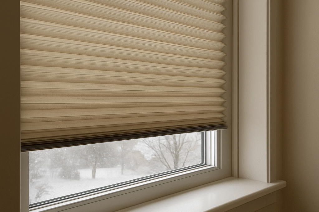 Thermal Pleated Blinds for Winter Warmth