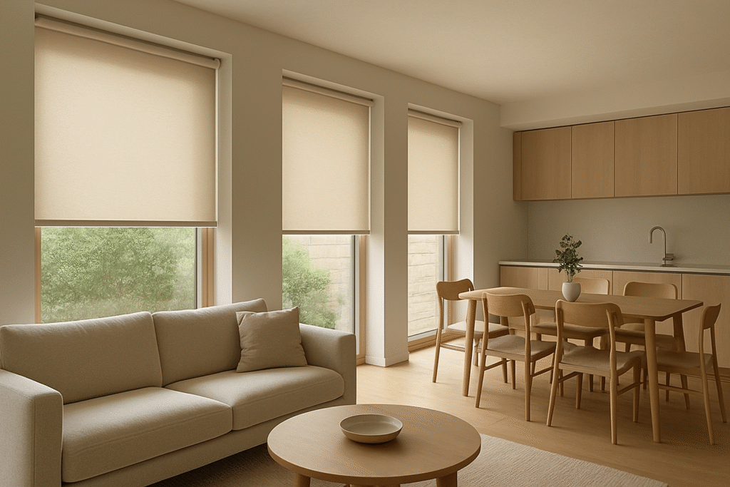 How to Use Roller Blinds in Open-Plan Living Spaces