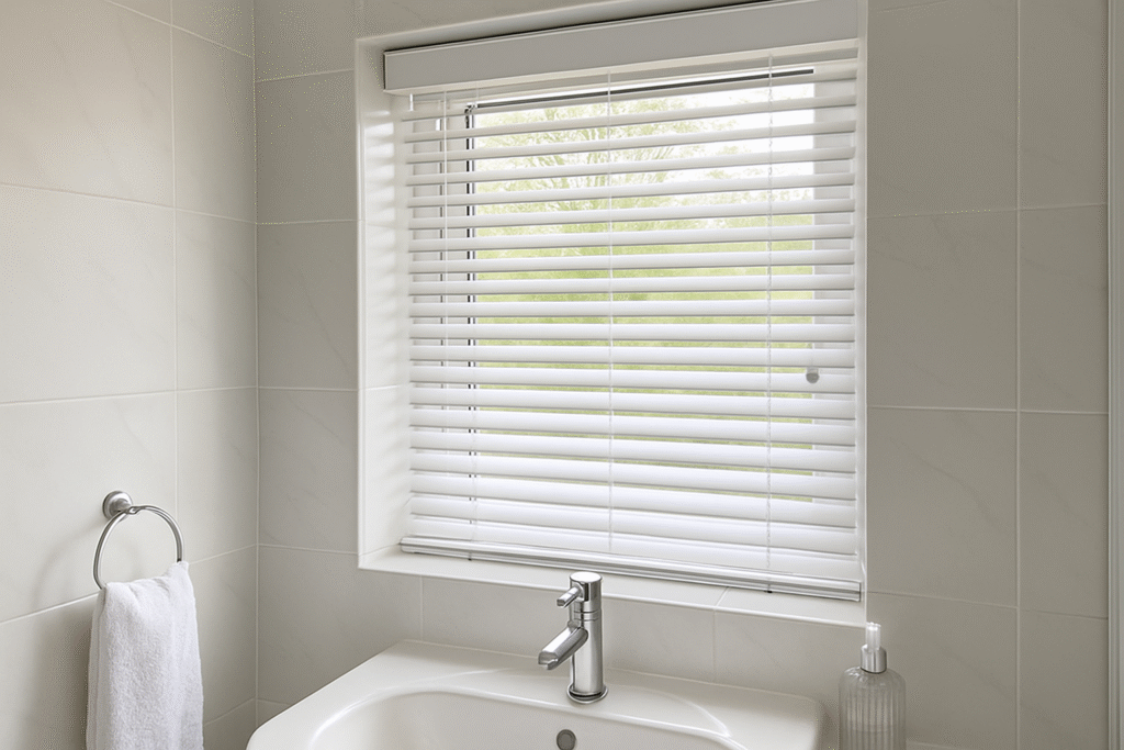 PVC Waterproof Blinds for Bright Bathrooms
